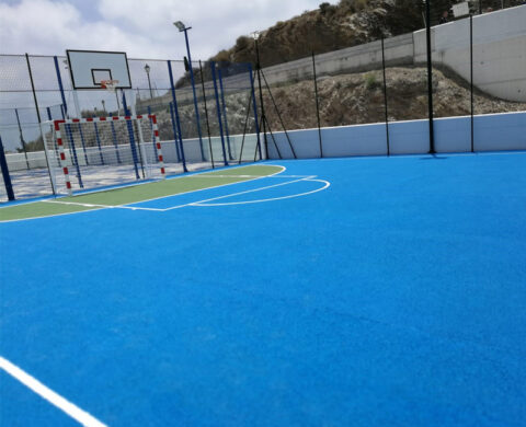 Servicio de pintura para cancha deportiva en Monterrey