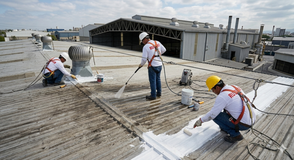 Mantenimiento de techos de naves industriales